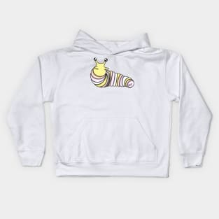 Pangender Pride Fidget Slug Kids Hoodie